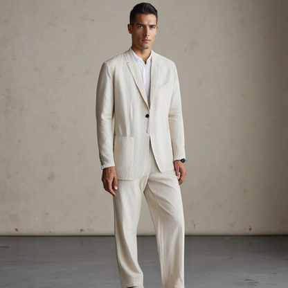 LINEN BLEND SUIT FOR MEN 6