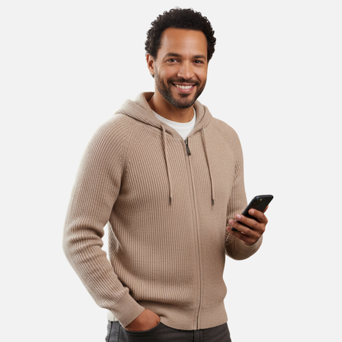 Men’s Merino Wool Cardigan - Warm Vest