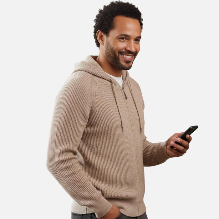 Men’s Merino Wool Cardigan - Warm Vest