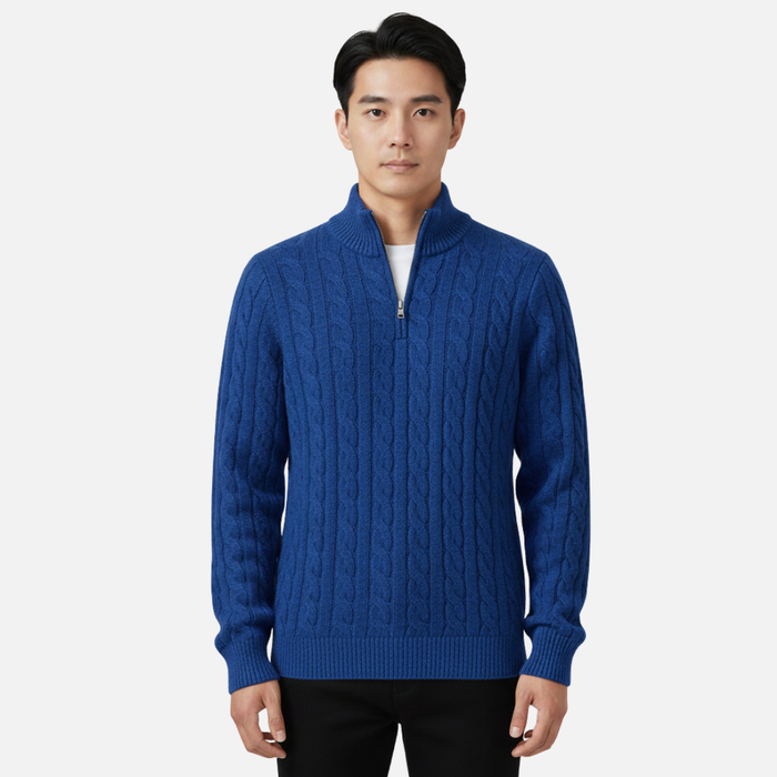 Men's Merino Wool Quarter Zip Jumper