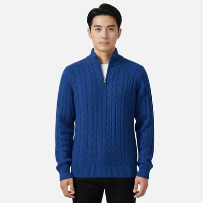 Men's Merino Wool Quarter Zip Jumper