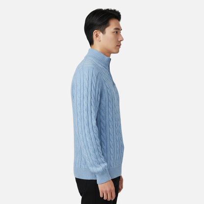 Men's Merino Wool Quarter Zip Jumper
