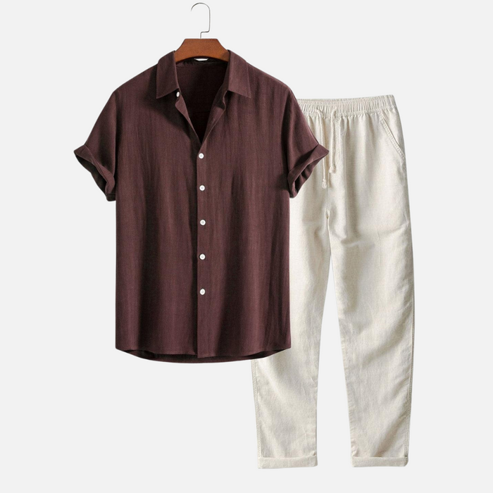 Men's Old Money Linen Summer  Set