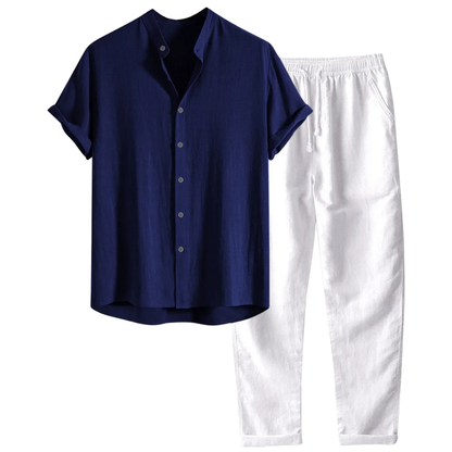 Men's Old Money Linen Summer  Set