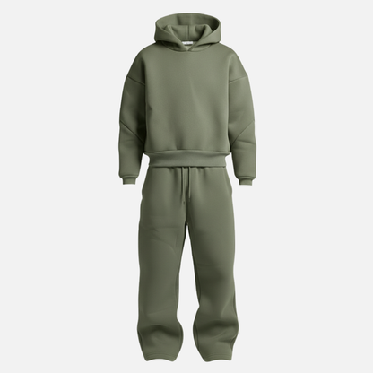 Men’s Oversized Streetwear Tracksuit Set – Hoodie & Sweatpants