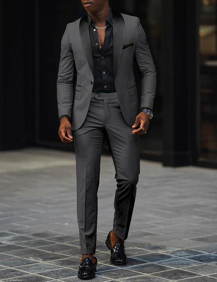 SINGLE BUTTON SUIT FOR MEN 0