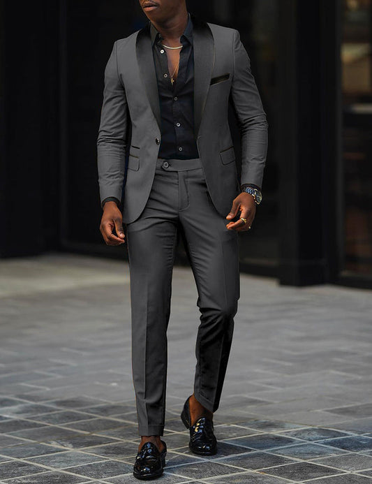 SINGLE BUTTON SUIT FOR MEN 0