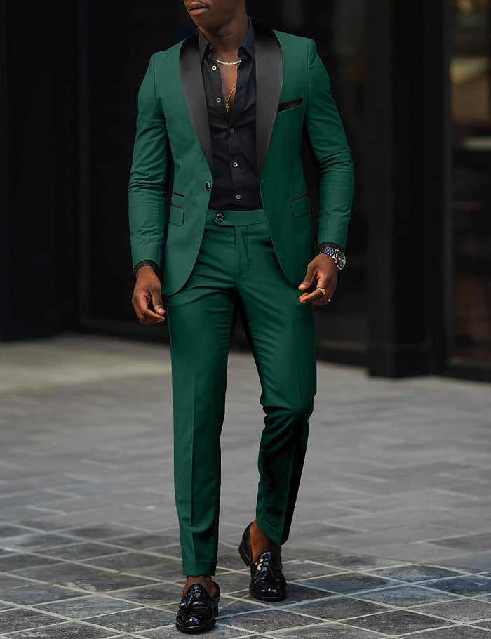 SINGLE BUTTON SUIT FOR MEN 2