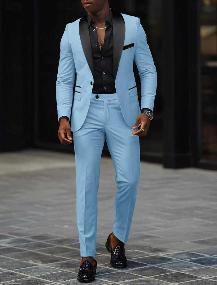 SINGLE BUTTON SUIT FOR MEN 3