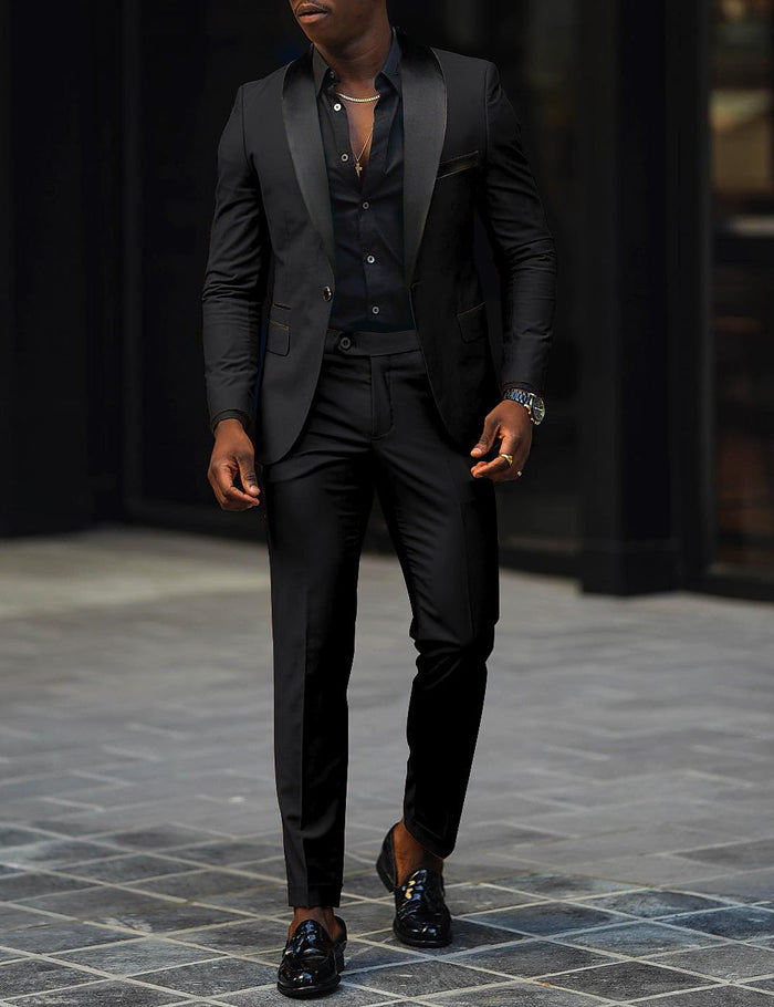 SINGLE BUTTON SUIT FOR MEN 4