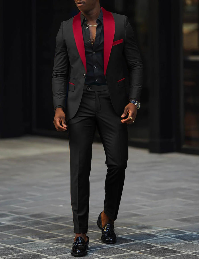 SINGLE BUTTON SUIT FOR MEN 5