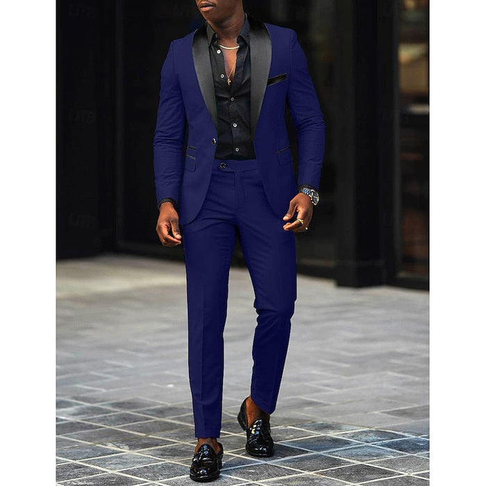 SINGLE BUTTON SUIT FOR MEN 6