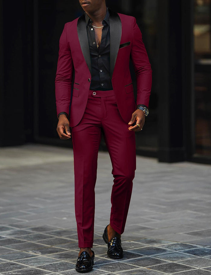 SINGLE BUTTON SUIT FOR MEN 7