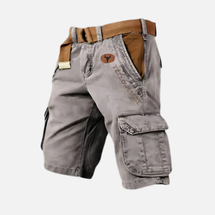 Men's Tactical Cargo Shorts Multi Pocket Belted