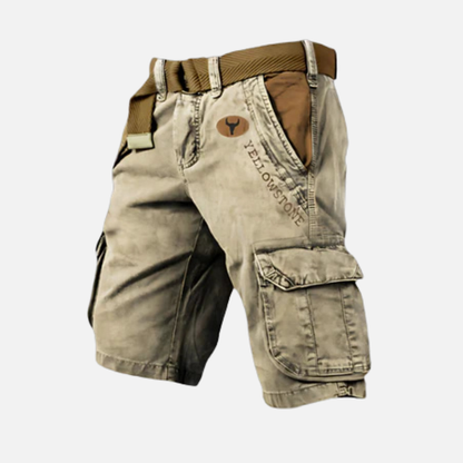 Men's Tactical Cargo Shorts Multi Pocket Belted