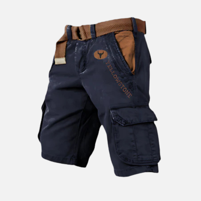 Men's Tactical Cargo Shorts Multi Pocket Belted