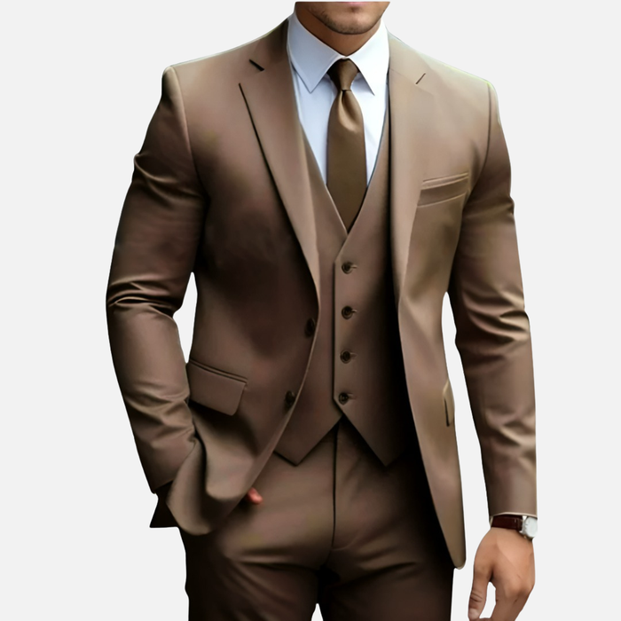 Men’s Tailored Smart Dress Three-Piece Suit