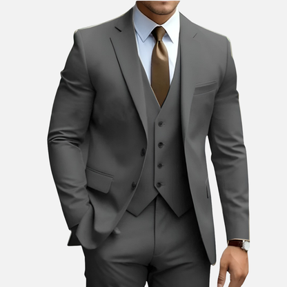 Men’s Tailored Smart Dress Three-Piece Suit