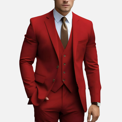 Men’s Tailored Smart Dress Three-Piece Suit