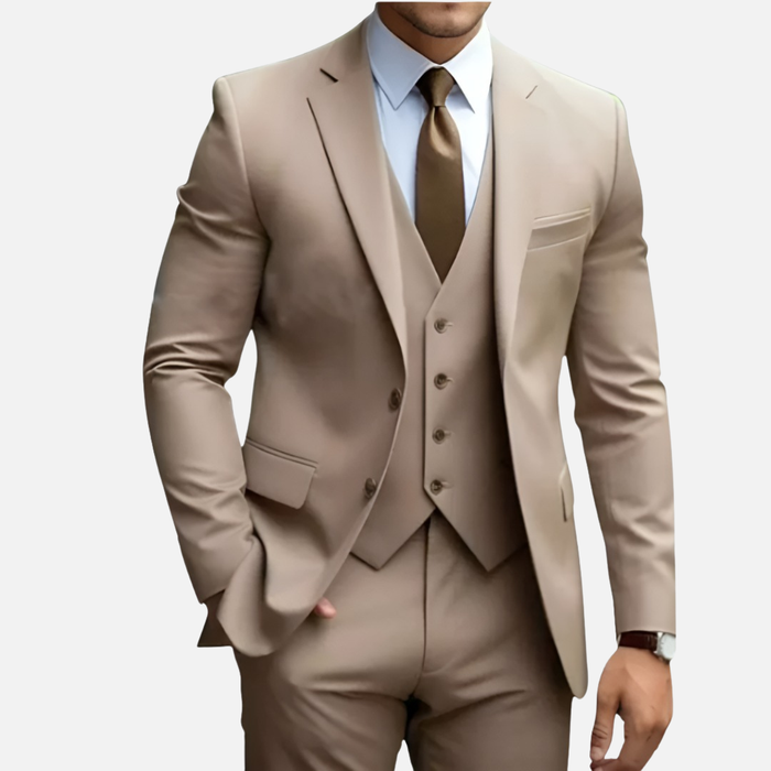 Men’s Tailored Smart Dress Three-Piece Suit