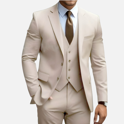 Men’s Tailored Smart Dress Three-Piece Suit