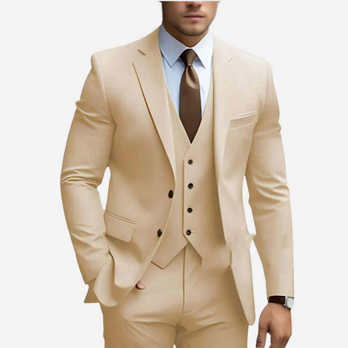 Men’s Tailored Smart Dress Three-Piece Suit
