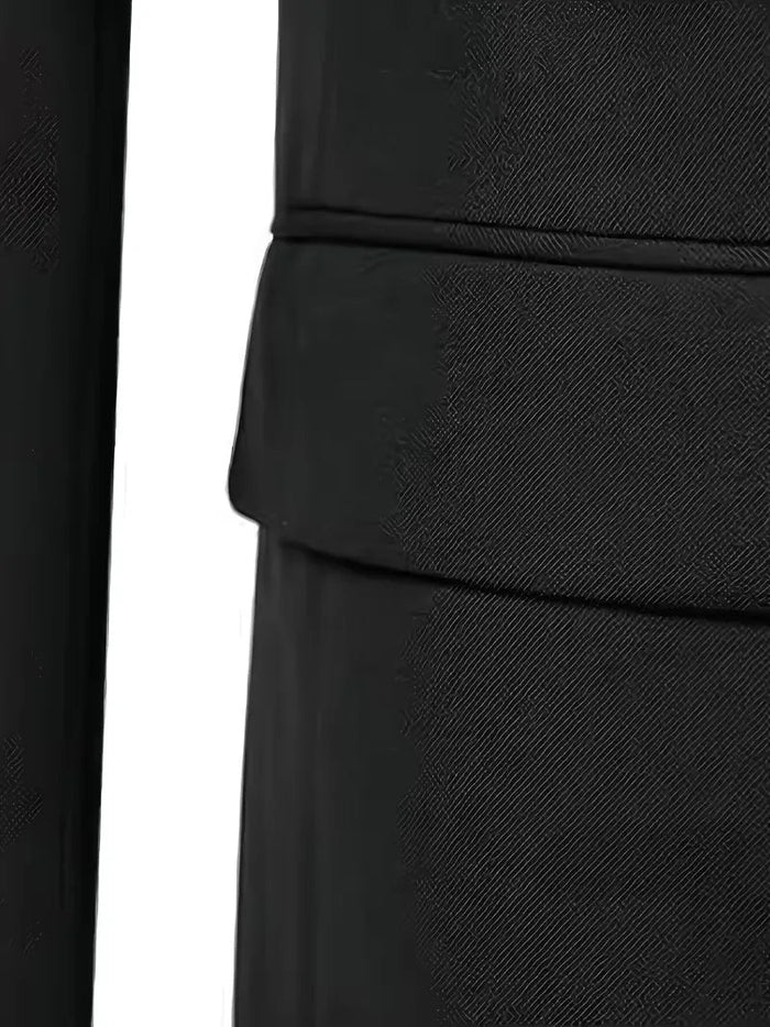 Slim Fit Double-Breasted Three-Piece Suit Set with Waistcoat for Men 7
