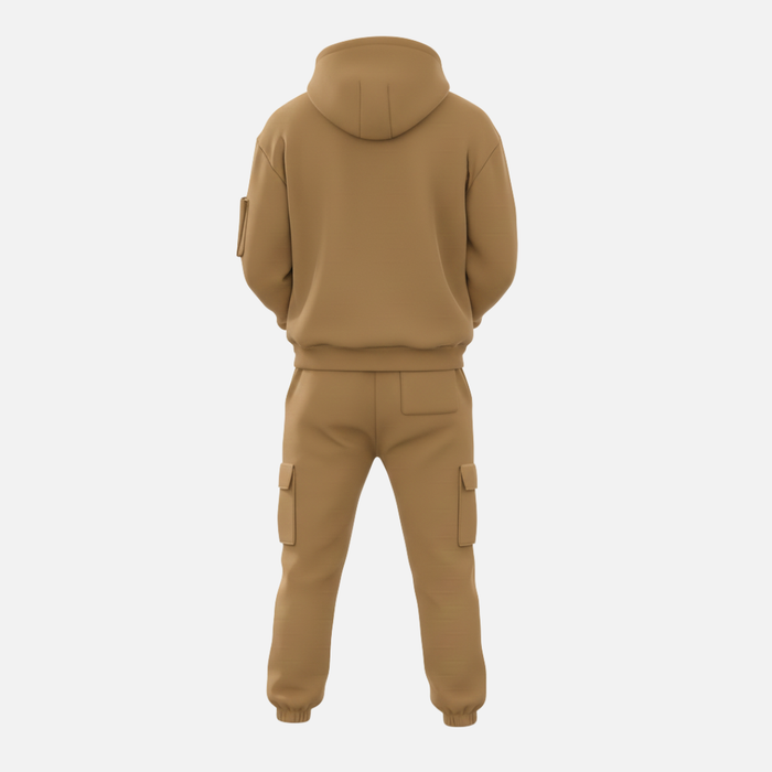 Men’s Two-Piece Tracksuit Set Casual Hoodie & Cargo Joggers