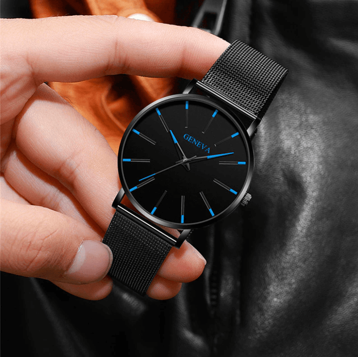Slim men's business watch – minimalist design, stainless steel, for everyday and formal occasions 3