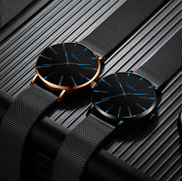 Slim men's business watch – minimalist design, stainless steel, for everyday and formal occasions 4