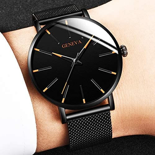 Slim men's business watch – minimalist design, stainless steel, for everyday and formal occasions 7