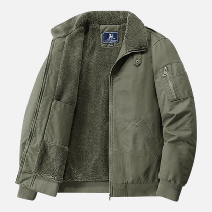 Men’s Warm Lined Winter Jacket – Warm Fleece Interior