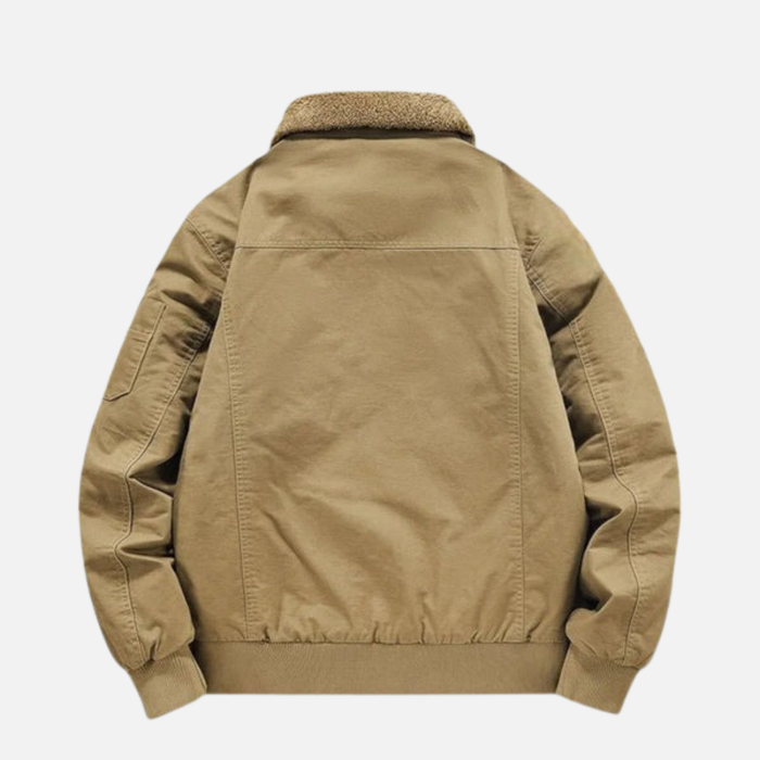 Men’s Warm Lined Winter Jacket – Warm Fleece Interior