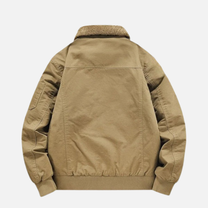 Men’s Warm Lined Winter Jacket – Warm Fleece Interior