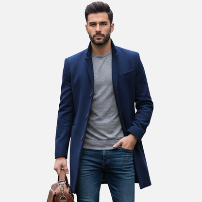 Men's Wool Overcoat Jacket