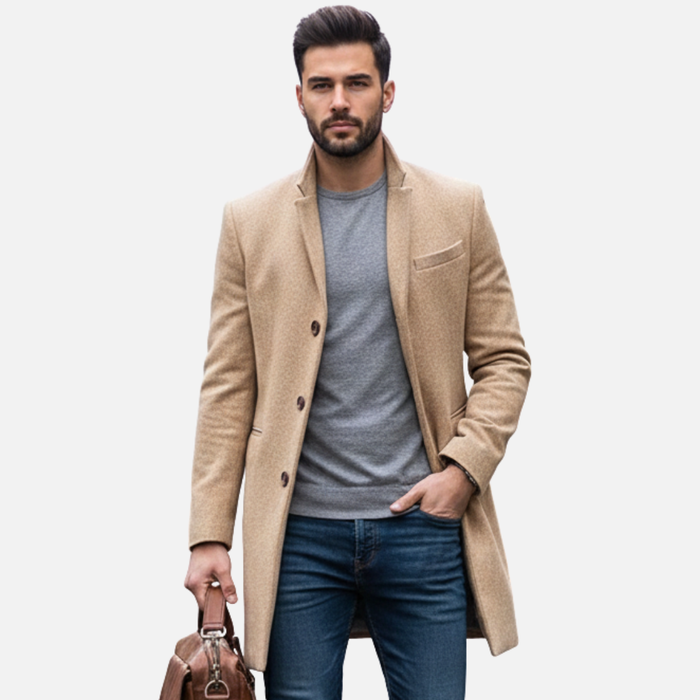 Men's Wool Overcoat Jacket
