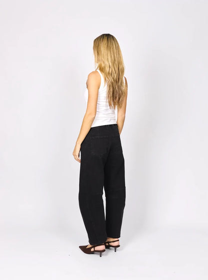 MONACO CARSON BARREL JEAN - Black