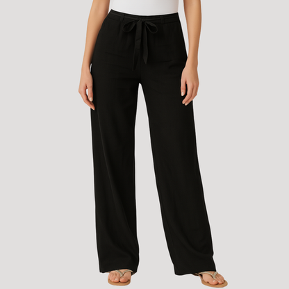 Women’s Breathable Linen Drawstring Trousers 3