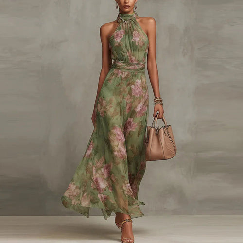 Natalie Floral Maxi Wedding Guest Dress 0