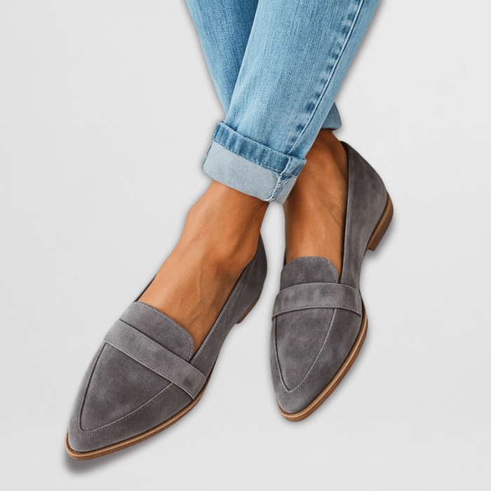 Magdalena | Women's Spring Pointed Toe Suede Loafers 1