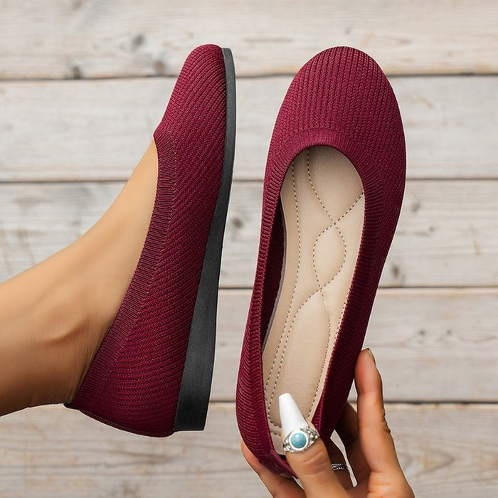 Sophia | Women's Orthopedic Knit Ballet Flats Slip On – Comfort Shoes 5
