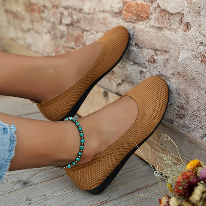 Sophia | Women's Orthopedic Knit Ballet Flats Slip On – Comfort Shoes 7
