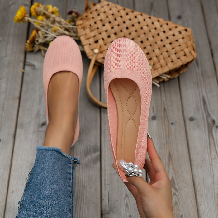 Sophia | Women's Orthopedic Knit Ballet Flats Slip On – Comfort Shoes 8