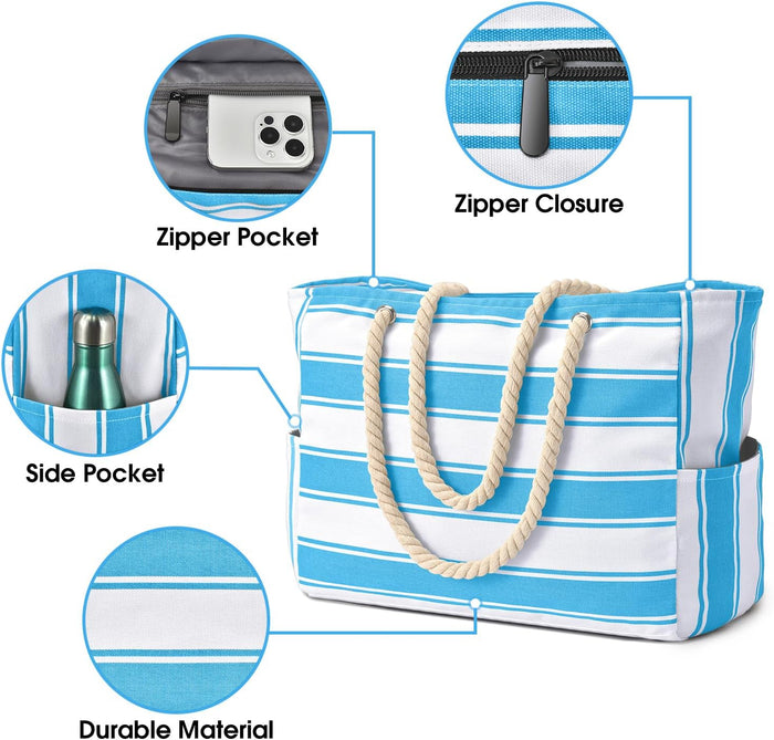 Waterproof & Sandproof Oversized Beach Tote – SandAway 4