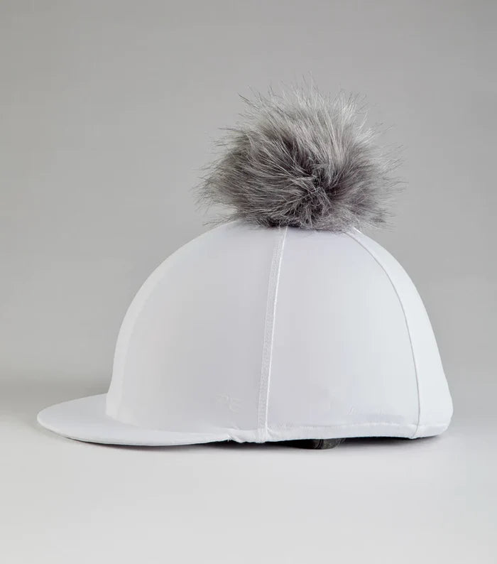 PEI Jersey Hat Silk with Faux Fur Pom Pom - helmet covers