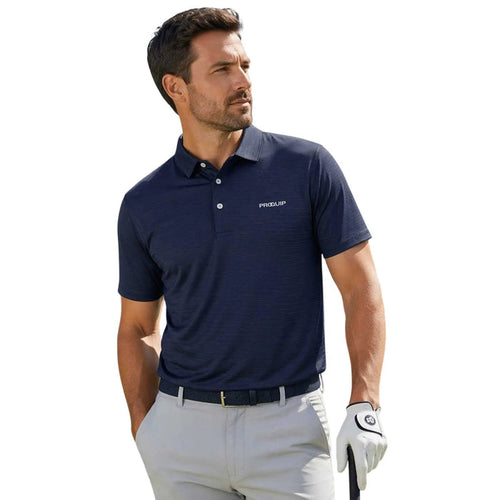 ProQuip Mens Tonal Stripe Performance Tech Polo Shirt