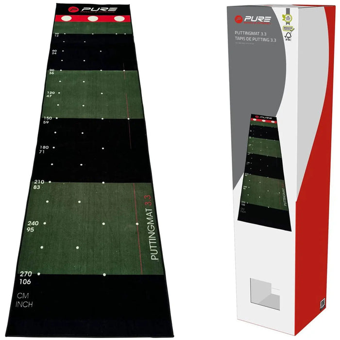 Pure2Improve Golf Putting Mat 3.3 (80 x 330 cm)