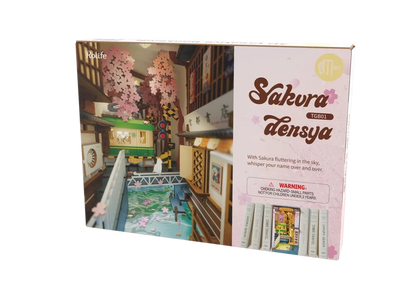 Robotime DIY House Sakura Densya Book Nook