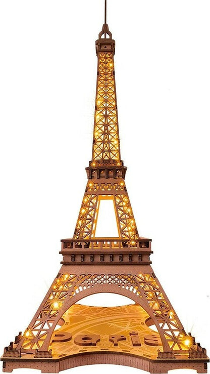 Night of the Eiffel Tower 3D Wooden Puzzle