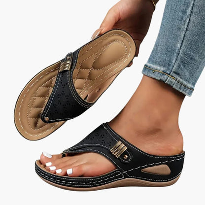 Women's Orthopedic Sandals with Contoured Footbed and Wedge Sole 0